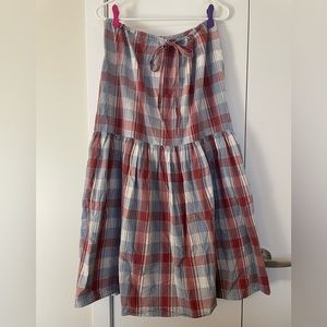 Ulla Johnson plaid maxi skirt, size 2